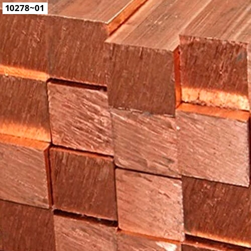 Квадрат медный ГОСТ 1535-2006. Медь М0. Размер 140