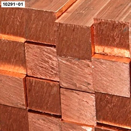 Квадрат медный ГОСТ 1535-2006. Медь М00. Размер 160